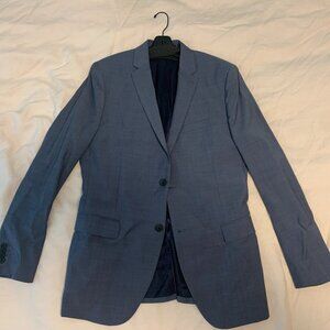 Men's Theory, Blue 2 piece suit, 42L Jacket, 34 Pants